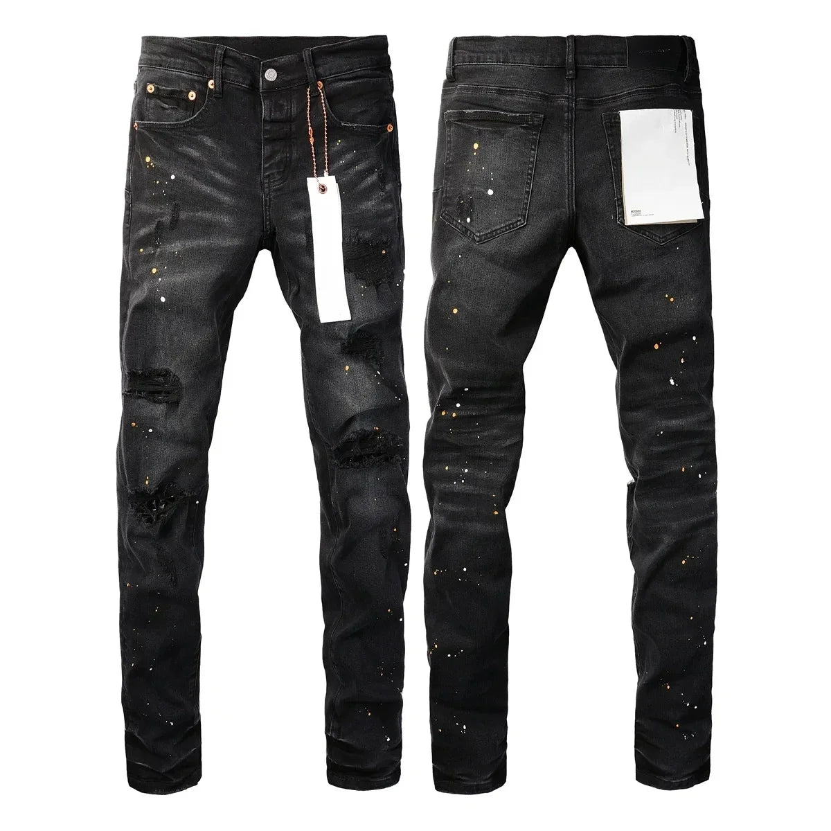 Top quality Purple ROCA brand jeans top street paint black, top quality repair, low elevation tight jeans 28-40 size pants